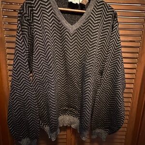 Manifattura del Lago Made in Italy Chevron Wool sweater